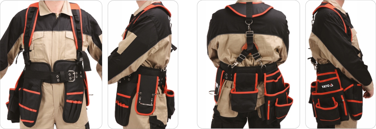 PAS NARZĘDZIOWY MONTERSKI NA SZELKACH 2 KABURY Marka Yato