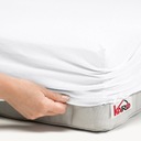 фото mini №2, Sheet knitwear with elastic band 180x200 white caro