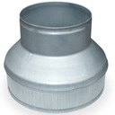 фото мини №1, Снижение оцинкованный 160/ 125 камин флекс termoflex