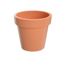 фото mini №1, Flowerpot prosperplast 16 centimeters x 16 x 14, 5 centimeters diameter 16 centimeters plastic shades of orange