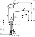 фото mini №2, Washbasin faucet hansgrohe logis 100 71100000