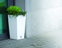 фото mini №2, Flowerpot prosperplast 28, 7 centimeters x 28, 7 x 55 centimeters diameter 1 centimeters plastic shades of gray 1 silver