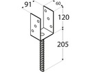 фото mini №3, Ps90u pole base to embedding anchor 90mm