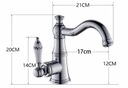 фото mini №3, Washbasin faucet freestanding retro royal black matte