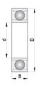 Подшипник kulkowe 6808 = 61808 zz 40x52x7mm2, купить в Украине