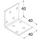 фото mini №3, Km1 corner connector 40x40x40 50szt