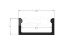 фото mini №12, Profile led backlight aluminum narrow tech-light white p4 2m