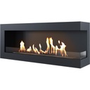 фото mini №2, Biofireplace suspended grilles 120 x 48 x 28 centimeters black