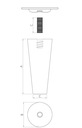 фото mini №3, Modern stem beech black з overlay 20 centimeters