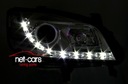 Фари, лампи фари, відбивачі opel zafira a 99-05 dayline ( денна лінія ) led хром сірий4, купити з Польщі