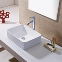 фото mini №6, Washbasin tabletop rectangular rea anita white ceramic 49x38