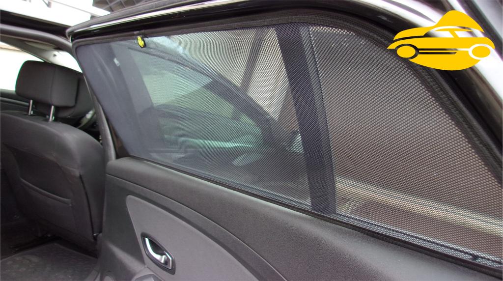 Вторая шторка. Держатель шторки на Рено Меган 2. Каркасные шторки на Меган 2. Автомобильные шторки Renault Master (2010-). Каркасные автошторки для Renault Megane 3 передние.