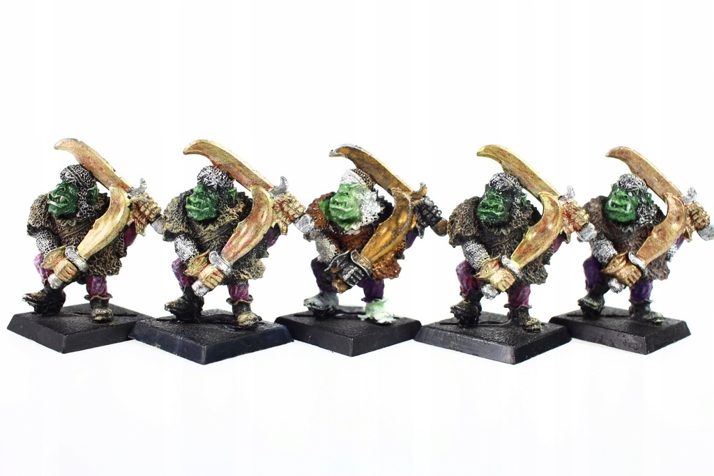 Warhammer Black Orcs 1987 zestaw 5 figurek metal