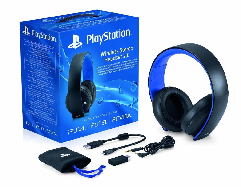 Wireless Stereo Headset 2 0 Sony Ps4 Ps3 Vita 7 1 6715715033