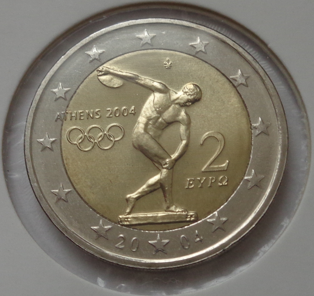 GRECJA - 2 EURO - 2004 / Piorku