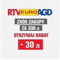 Bon rabatowy 30 zł do RTV EURO AGD - POLECAM !