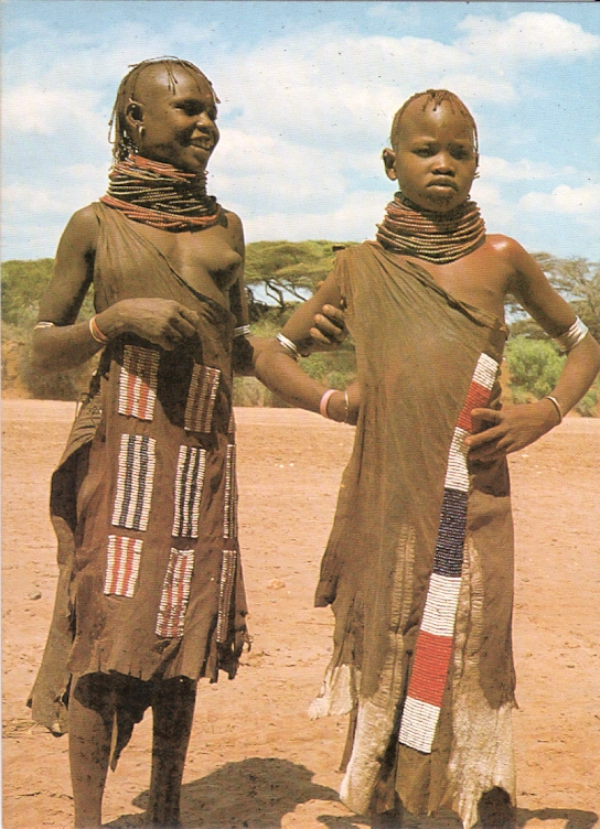 AFRYKA - KOBIETA NA SAWANNIE - FOLKLOR - 1980R