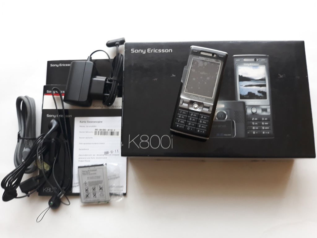Unikat Nowy Polski Sony Ericsson K800i kpl gw