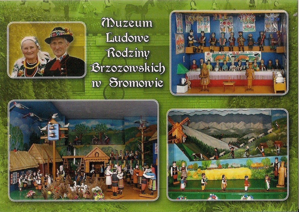 pocztówka SROMÓW Muzeum Ludowe
