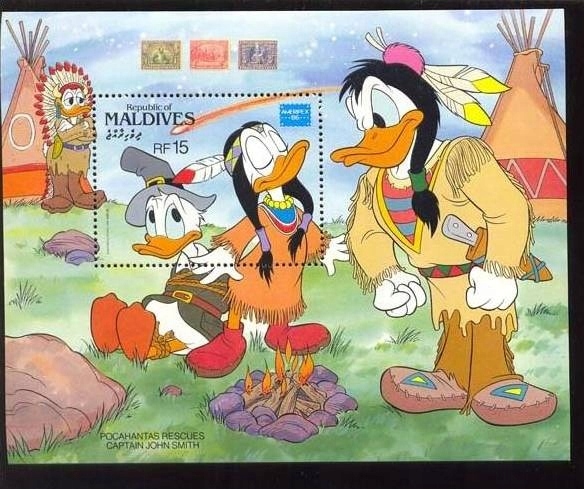 Disney indianie 1 Malediwy Kaczor Donald