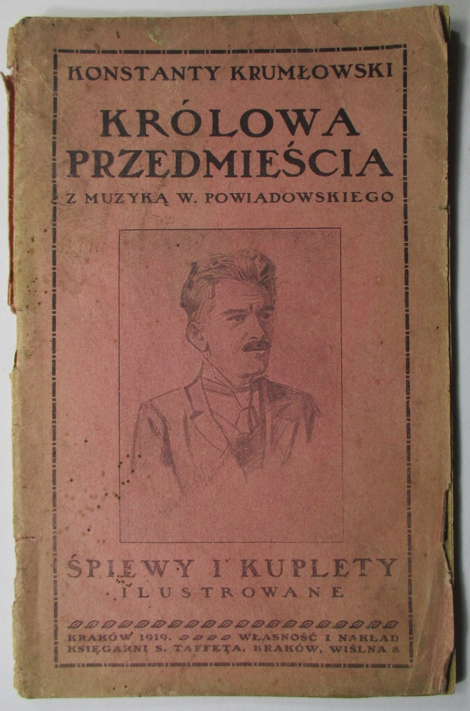 Królowa przedmieścia, Krumłowski 1919 WODEWIL NUTY