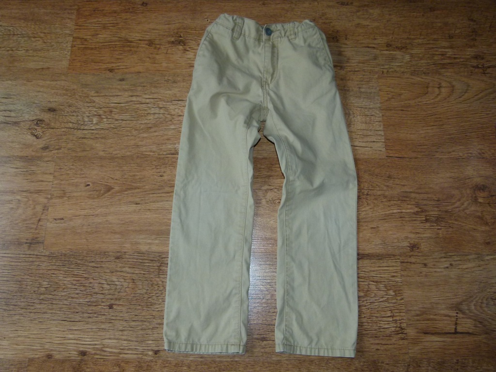 CUBUS  spodnie jeansy beżowe r. 122