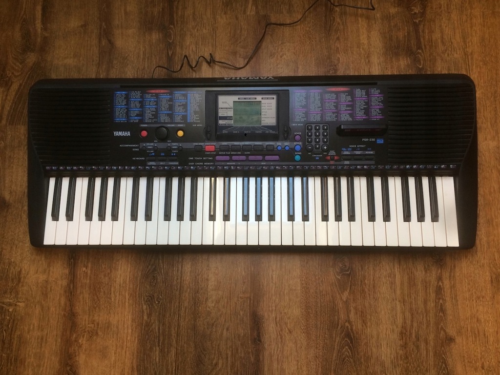 KEYBOARD YAMAHA PSR-230, DYNAMICZNA KLAWIATURA