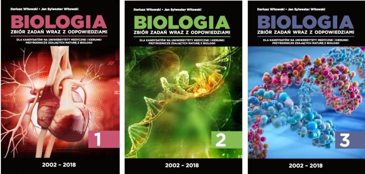 BIOLOGIA TOM 1 + 2 + 3 ZBIÓR ZADAŃ WITOWSKI 2018