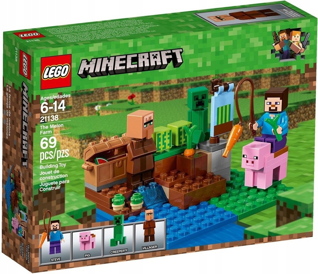 LEGO MINECRAFT FARMA ARBUZÓW