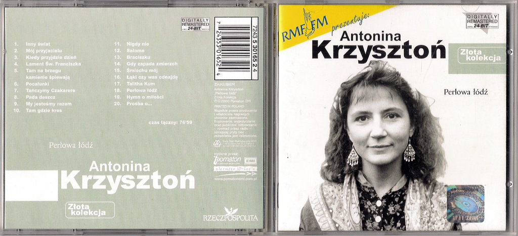ANTONINA KRZYSZTOŃ - PERŁOWA ŁÓDŹ [CD]