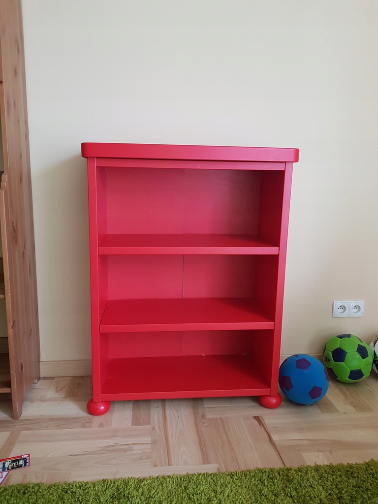 Regał mammut ikea czerwony