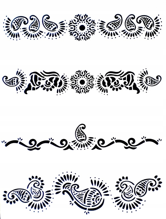 Szablon 29x39cm szablony Wzorki wzorek bordiury