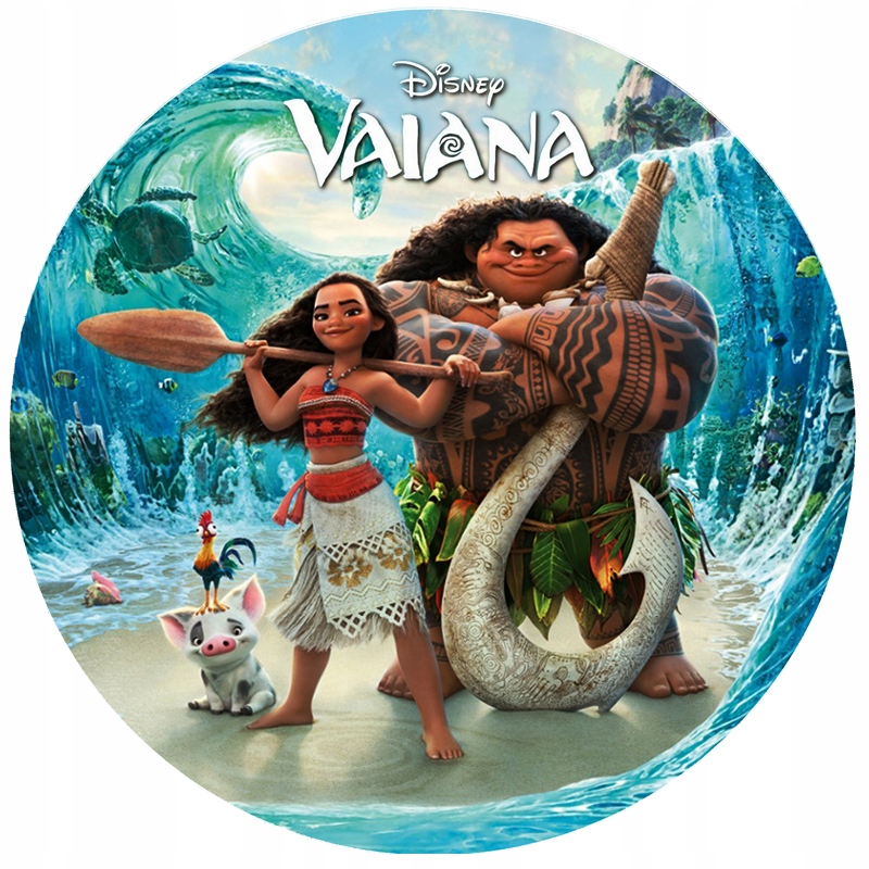 OPŁATEK na TORT DISNEY MOANA VAIANA 21cm 1szt