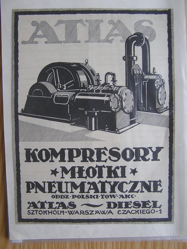 Stare polskie reklamy prasowe od pocz. XX w.