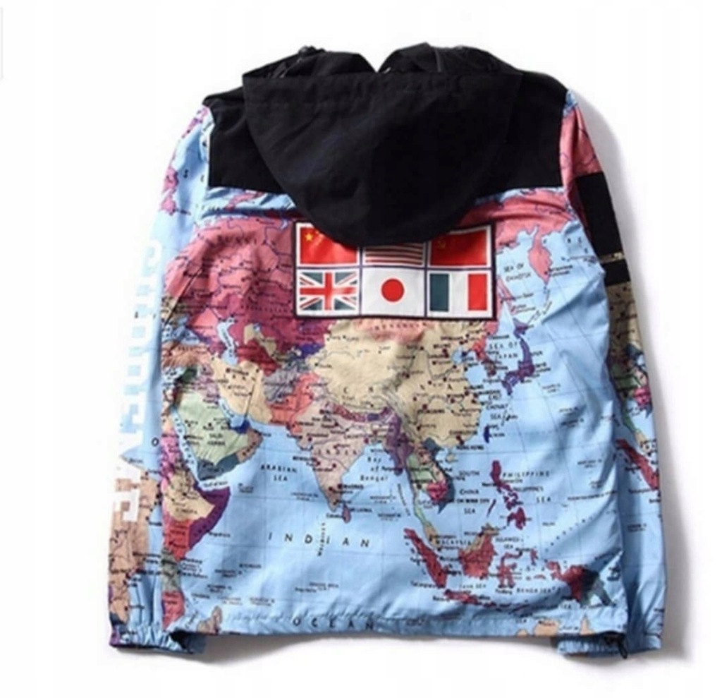 Supreme best sale tnf map