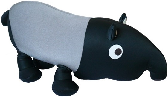 PODUSZKA MASKOTKA TAPIR Z KULECZKAMI MIĘKKA INCOOD
