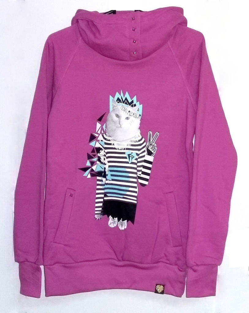 Bluza FEMI PLEASURE Queen fiolet kitty kotek S