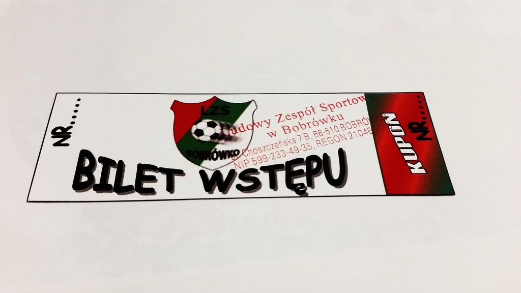bilet LZS BOBRÓWKO (woj. lubuskie)