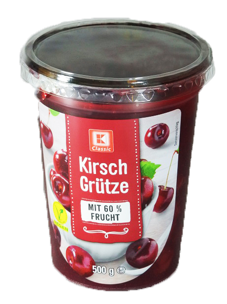 WIŚNIE W ŻELU 0,5kg 60% owoców konfitura z NIEMIEC