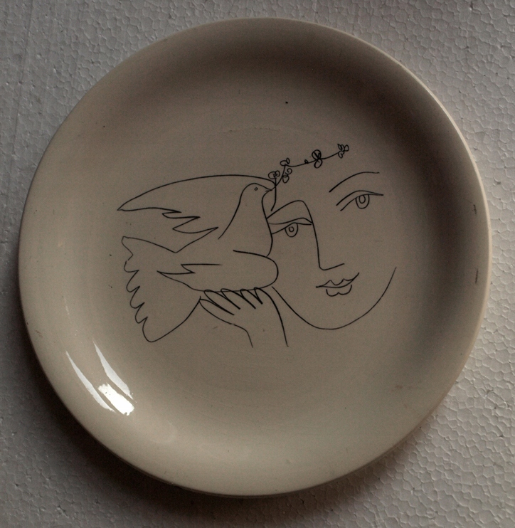 Pablo Picasso oryginalny sygnowany talerz