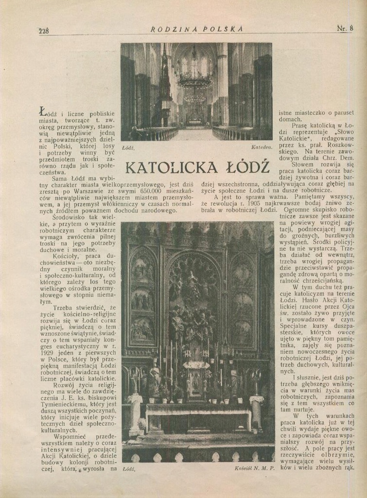 Łódź Kochanówka Chojny Brzeziny Julin Dora - 1931r