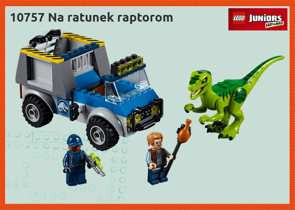 LEGO 10757 JUNIORS Na Ratunek Raptorom