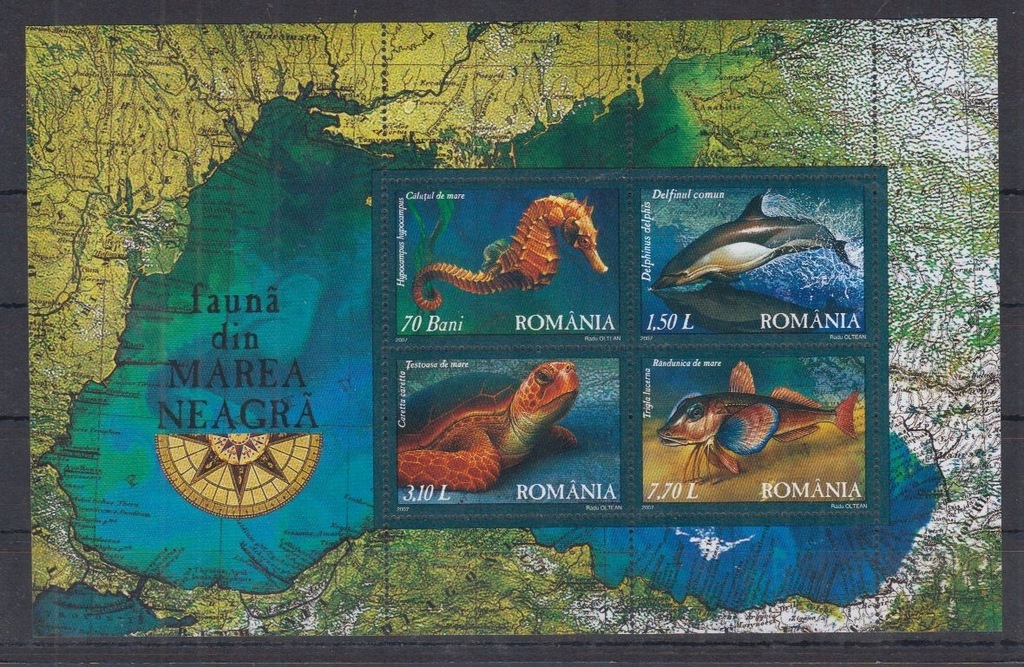 T9 MNH Romania, ryby