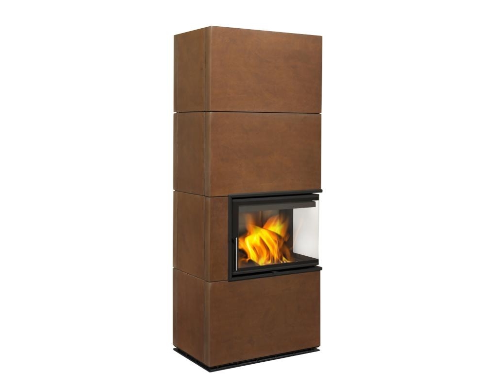 KOMINEK KAFLOWY NAROŻNY SOLID R KOLOR COPPER