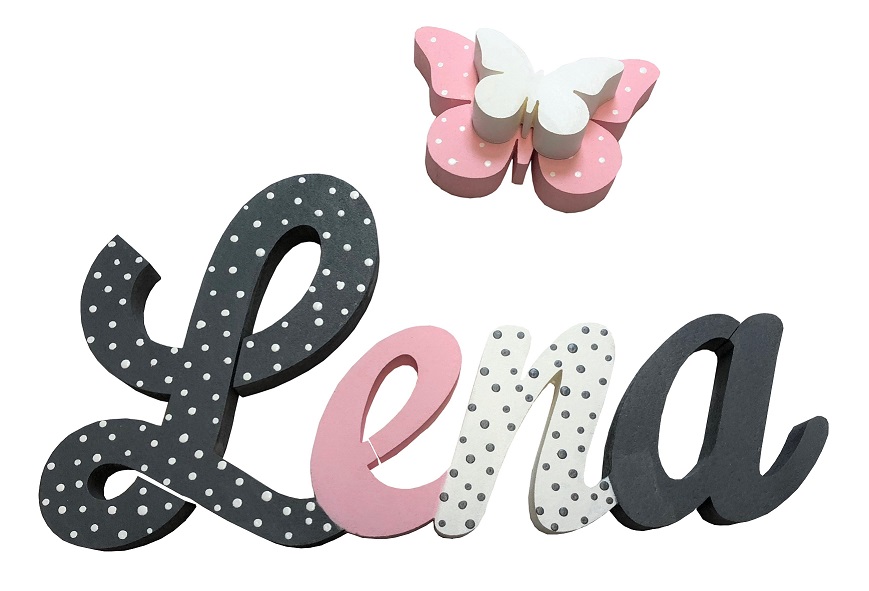 Lena imiona 4 litery , Napisy 3 D+ dekor gratis - 7277211236 - oficjalne archiwum Allegro