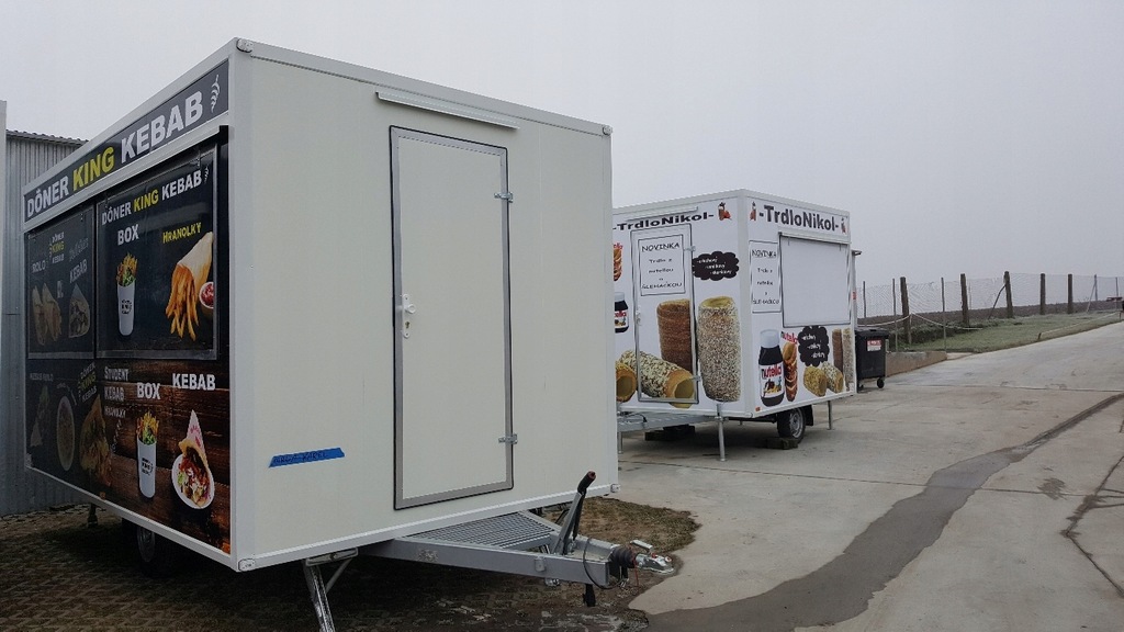 Przyczepy gastronomiczne 4,5m - NOWE - PUSTE EPINO