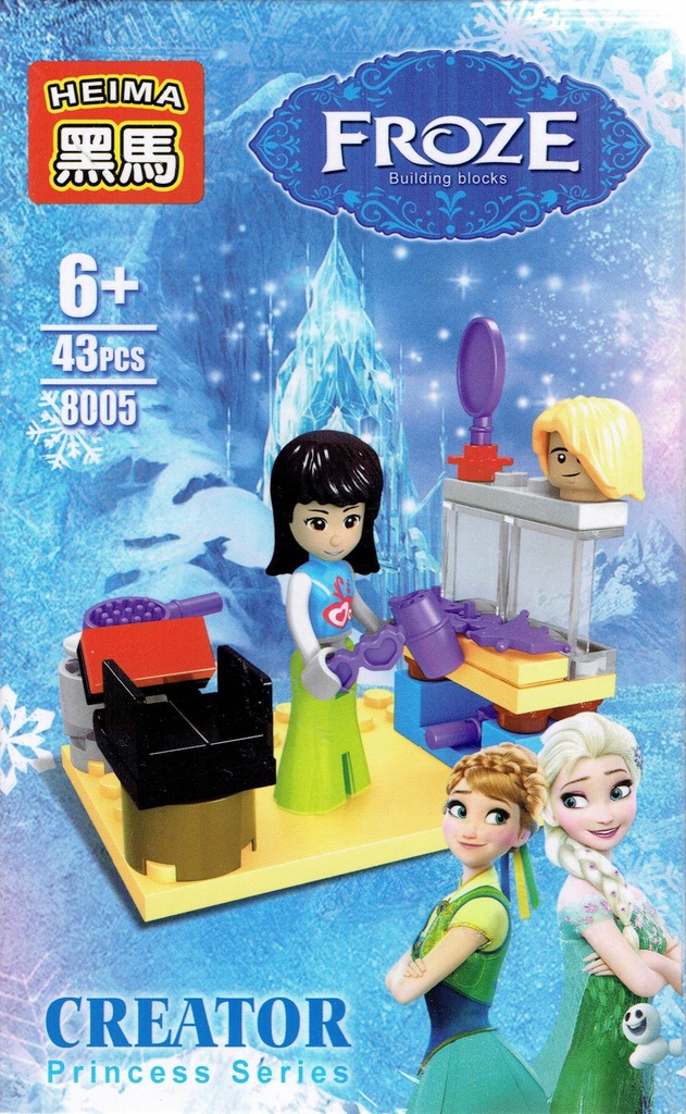 klocki HEIMA FROZEN 43 ele. FRYZJER