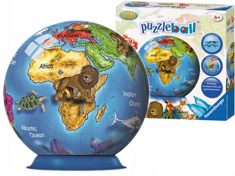 Ravensburger PUZZLE 3D GLOBUS EDUKACYJNY ZIEMIA