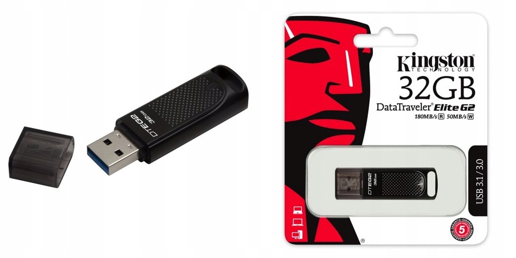 KINGSTON DTEG2 32 GB PENDRIVE USB 3.0 3.1 METALOWY