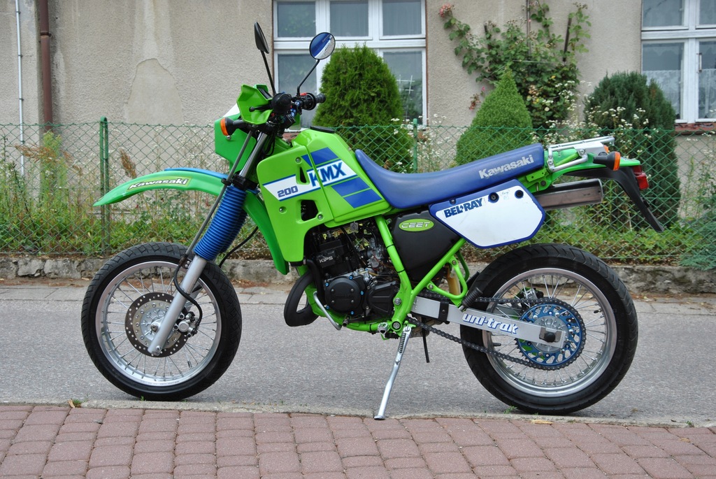 Kawasaki KMX 200 90r Niemcy SM Dodatki Sprowadzony